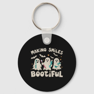 Making Smiles Bootiful Halloween Funny Ghost Denti Key Ring