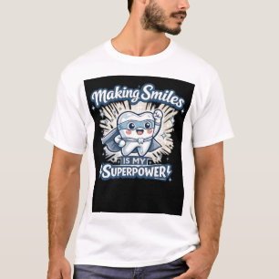 Making Smiles Is My Superpower Funny Dentist Quo T-Shirt