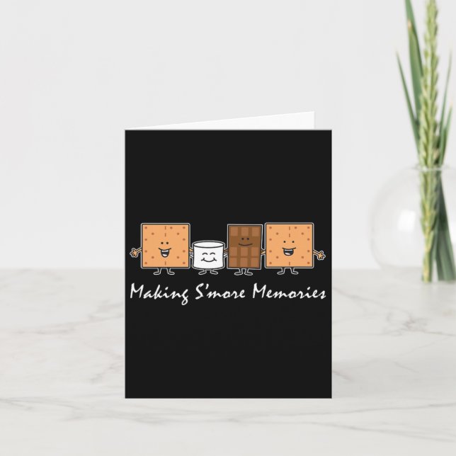 Making Smore Memories Camping Campfire Smores Cart Card (Front)