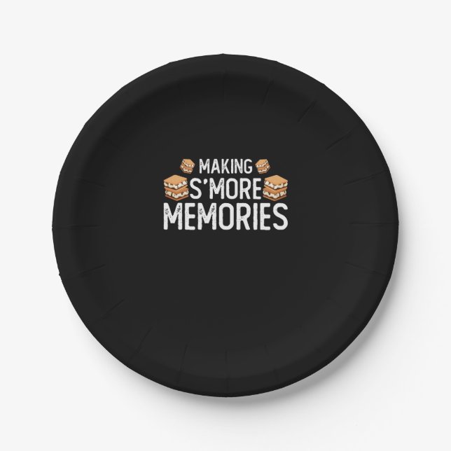 Making Smore Memories Paper Plate (Front)