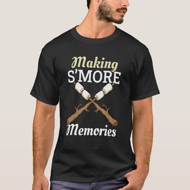 Making S'mores Memories Campfire Marshmallow Smore T-Shirt (Front)