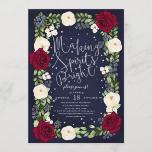 Making Spirits Bright Christmas Holiday Party Invitation