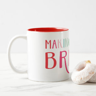 Making Spirits Bright Christmas Holiday Two-Tone Coffee Mug