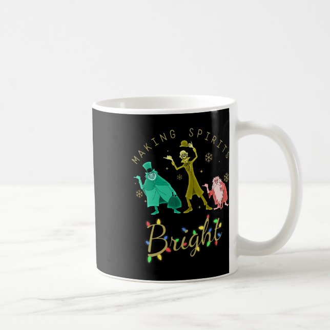 Making Spirits Bright Christmas Retro Groovy Chris Coffee Mug (Right)