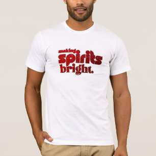 Making spirits bright - Christmas retro  T-Shirt