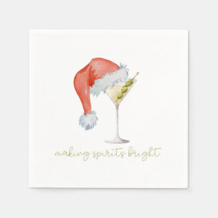 Making Spirits Bright Cocktail Napkin