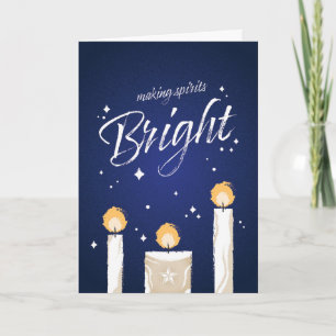 Making Spirits Bright Folded Greeting Card