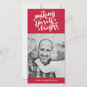 Making Spirits Bright Holiday Card