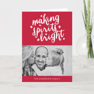 Making Spirits Bright Holiday Card
