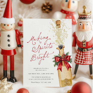 Making Spirits Bright Holiday Party Invitation