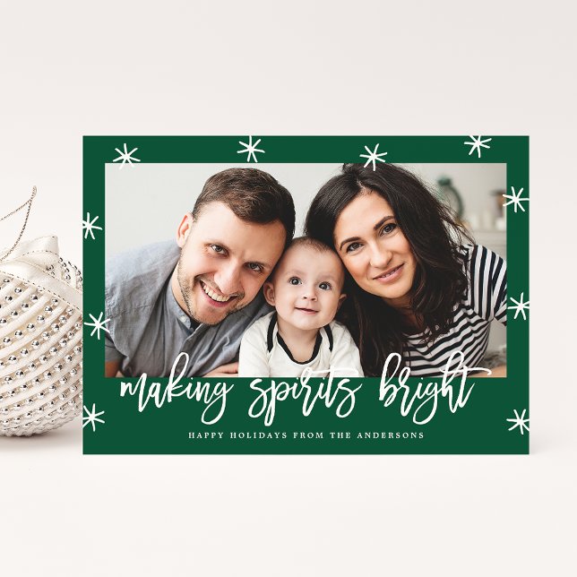 Making Spirits Bright | Holiday Photo Card (Creator Uploaded)