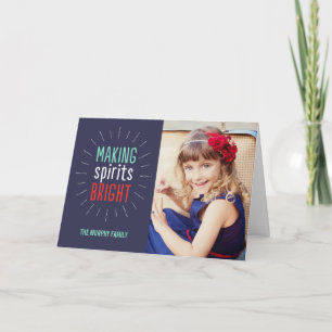 Making Spirits Bright Holiday Photo Cards