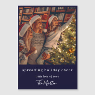 Making Spirits Bright Navy Blue Christmas Design