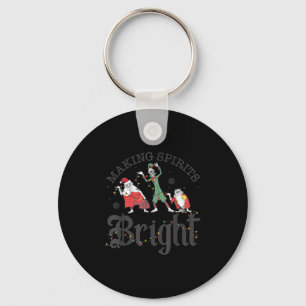 Making Srits Bright Christmas Haunted Ghosts  Key Ring