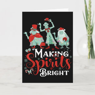 Making Srits Bright Funny Retro Ghost Christmas Co Card