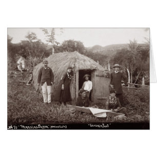 Making Tappa, a native cloth, c.1875 (sepia photo)