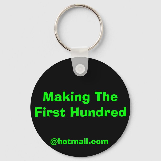 Making The First Hundred Key Ring (Front)