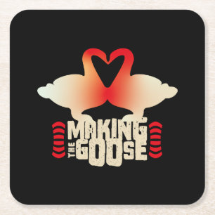 MAKING THE GOOSE BY MASANSER PIXELAT SQUARE PAPER COASTER