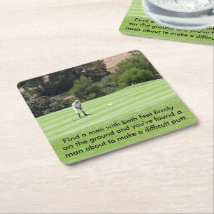 Making the Putt Square Paper Coaster