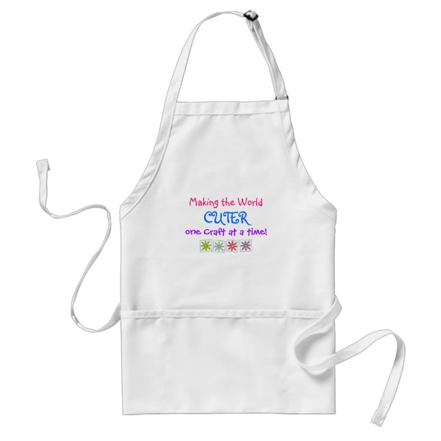 Making the world CUTER one craft at a time! Standard Apron (Front)