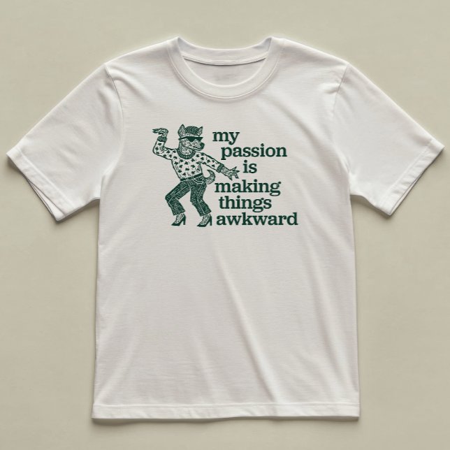 Making Things Awkward Fun Dog Dancing Illustrated T-Shirt (Creator Uploaded)