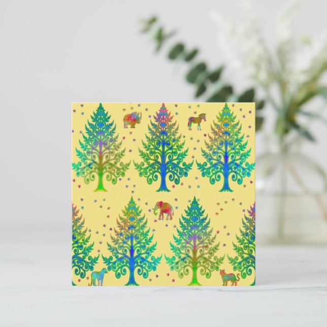 Making Tracks in Sunshine Card (Standing Front)