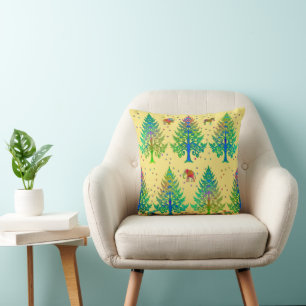 Making Tracks in Sunshine Cushion