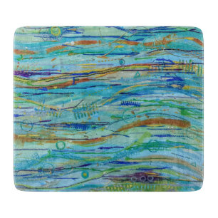 Making Waves 6 x 7 Deco Glass Cutting Board