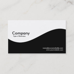 Making Waves - Black and White Business Card