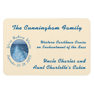 Making Waves Cruise Stateroom Door Marker Magnet