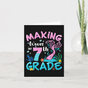 Making Waves In 7th Grade Mermaid Back To School G Card