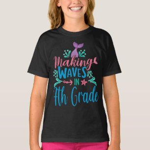 Making Waves In 7th Grade Mermaid Back To School T-Shirt