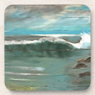 Making Waves On Driftwood Coaster