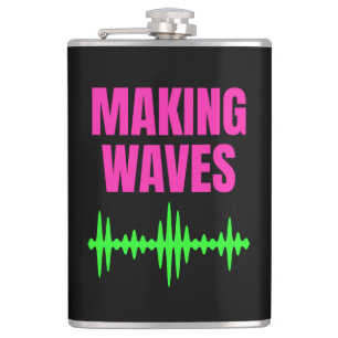 Making Waves - Sound Waves - Music Producer Hip Flask