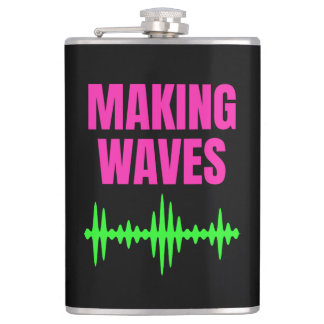 Making Waves - Sound Waves - Music Producer Hip Flask