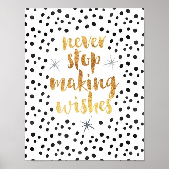 Making Wishes Quote Poster (Front)