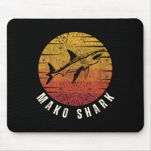 Mako Shark Deep Sea Fishing Ocean Mako Shark Mouse Mat
