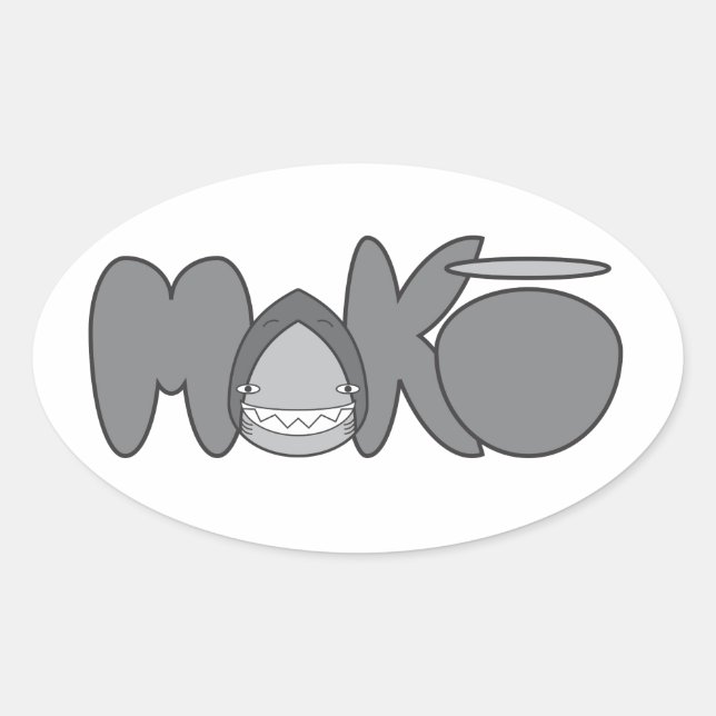 MAKO Slap Oval Sticker (Front)