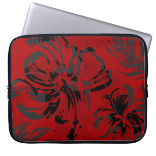 Makole Hibiscus Floral Hawaiian Neoprene Wetsuit Laptop Sleeve