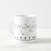 Maksymillian peptide name mug (Front Left)