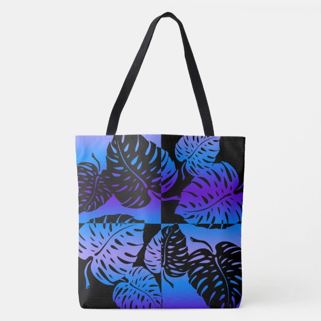 Makua Monstera Tropical Hawaiian Blend Beach Bag (Front)