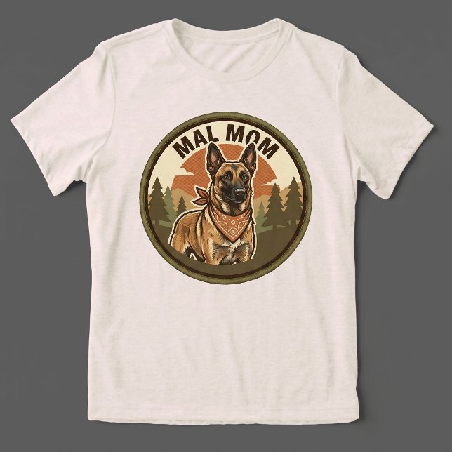 Mal Mum Tri-blend Tee | Belgian Malinois Maligator (Creator Uploaded)