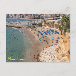 Mal Pas Beach, Benidorm, Costa Blanca, Spain Postcard