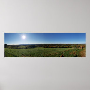 Malabar Farm State Park Seen From Mount Jeez, Ohio Poster