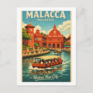 Malacca in Malaysia travel Postcard