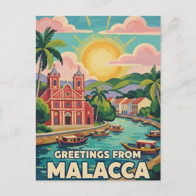 Malacca  Malaysia Postcard (Front)