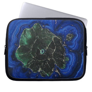 Malachite Azurite Island Laptop Sleeve