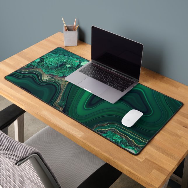 Malachite Cu6CO3(OH)2 Desk Mat (Office 2)