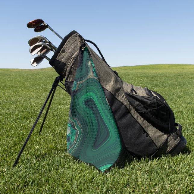 Malachite Cu6CO3(OH)2 Golf Towel (Green)