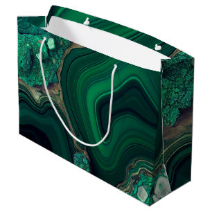 Malachite Cu6CO3(OH)2 Large Gift Bag